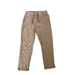 Rylee & Cru Beige/Tan Gingham Pants